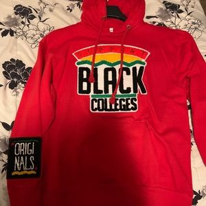 Black colleges red hoodie